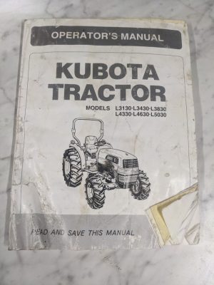 Kubota Tractor Operator'S Service Manual L3130 L3430 L3830 L4330 L4630 L5030