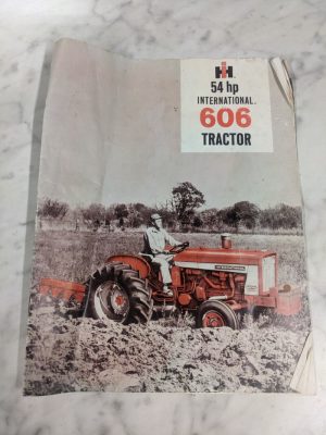 International Harvester Ih 54 Hp 606 Tractor Sales Brochure Original