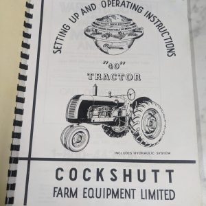Jensales Cockshutt Tractor Model 40 Setup & Operator Service Manual Co-O-40