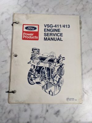 Ford Vsg-411/413 Engine Service Overhaul Repair Manual 1989 Valencia Industrial