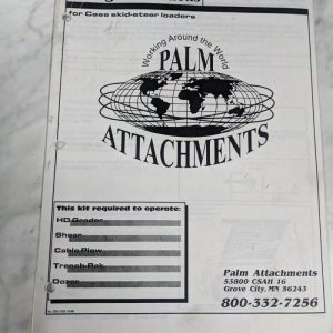Wiring Instruction Manual Information Case Skid-Steer Loaders Palm Attachments