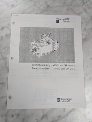 Rexroth Repair Service Instruction Manual A10Vo 28-85 Dfr Series 52 Hyd Pump