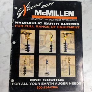 Mcmillen Earth Drill Attachments Sales Brochure Catalog