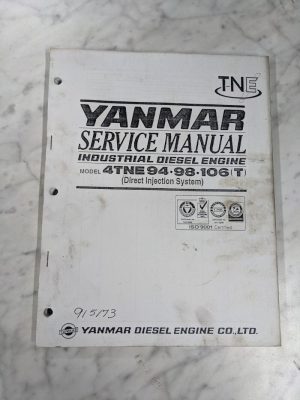 Yanmar Service Repair Overhaul Manual Industrial Diesel Engine 4Tne94 98 106(T)