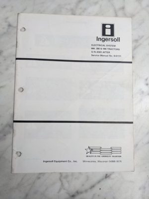 Ingersoll Tractor Service Manual Electrical Systems Model 644 200 444 9-51171