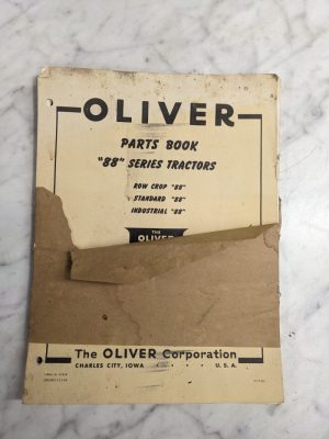Oliver Tractor Service Parts List Book Manual 88 Series Row Crop Industrial 1949