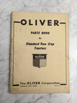 Oliver Tractor Service Parts List Book Manual Standard Row Crop 1947