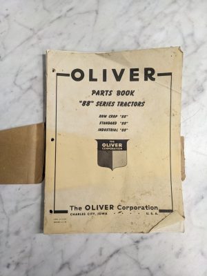 Oliver Tractor Service Parts List Book Manual “88” Series Row Crop Standard 1949