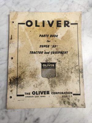 Oliver Tractor Service Parts List Book Manual Catalog Super 55 Equipment 1955