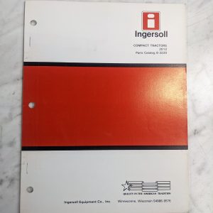 Ingersoll Compact Tractor Service Parts List Book Manual Catalog 2012 8-3220