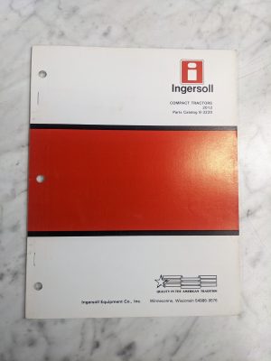 Ingersoll Compact Tractor Service Parts List Book Manual Catalog 2012 8-3220