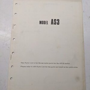 Yamaha Model Exclusive Parts List Oem Dealer Book Manual As3 1972 307-80