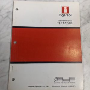 Ingersoll Compact Tractors Parts List Catalog Manual 3118 4116 4118 4120 8-3200