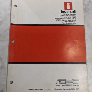 Ingersoll Rotary Mowers Parts List Catalog Manual Rm 38 42 44 48 60 Sb Ub Bg