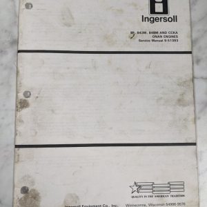 Ingersoll Service Manual Tractor Bf B43M B48M Ccka Onan Engines 9-51393