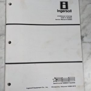 Ingersoll Service Manual Tractor Hydraulic System How It Works 9-50884