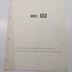 Yamaha 1972 Model Exclusive Parts List Oem Dealer Book Manual As3 307-80