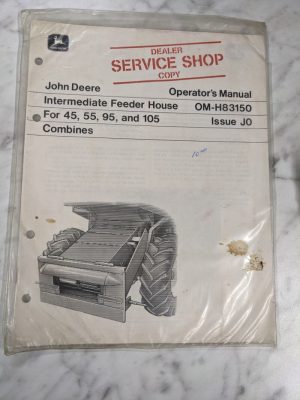 John Deere Jd Operators Manual Om-H83150 J0 Intermediate Feeder House