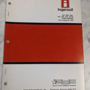 Ingersoll Parts List Catalog Manual L M N P R S 90 Sw 38 Lawn Sweeper D 1299