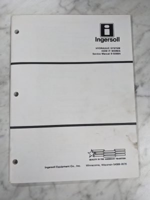 Ingersoll Service Tractor Manual Hydraulic System How It Works 9-50884