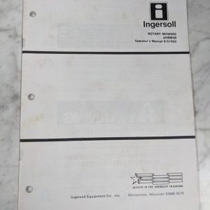 Ingersoll Service Tractor Manual Rotary Mowers Ahrm48 8-57450