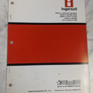Ingersoll Parts List Catalog Manual Mower Snowblower Rm42Y2 Rm44Yr2 Sb38Y2