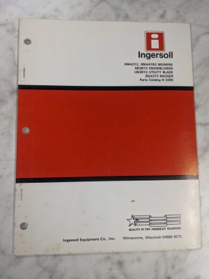 Ingersoll Parts List Catalog Manual Mower Snowblower Rm42Y2 Rm44Yr2 Sb38Y2