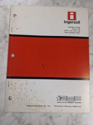 Ingersoll Parts List Catalog Manual Rotary Tiller Ht32 L75 Ht41 J74 K74 L 8-1641