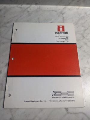 Ingersoll Parts List Book Manual Catalog Riding Lawnmower 808 Bagger Bg30 8-3130