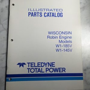 Teledyne Power Parts List Catalog Manual Wisconsin Robin Engine W1-185V 145V