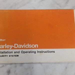 Harley Davidson Motorcycle Hd Installation Operating Instruction Security System