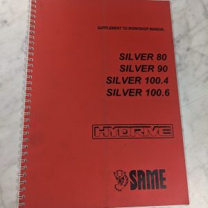 Same Silver 80 90 100.4 100.6 Workshop Service Repair Manual Supplement Hydrive