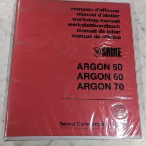 Same Argon 50 60 70 Workshop Service Repair Manual Shop Farm Tractor Equipment