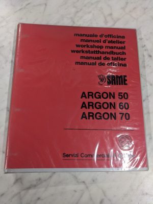 Same Argon 50 60 70 Workshop Service Repair Manual Shop Farm Tractor Equipment