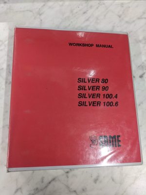 Same Silver 80 90 100.4 100.6 Workshop Service Repair Manual Shop Farm Tractor