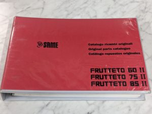 Same Original Service Parts List Manual Catalog Tractor Frutteto 60 75 85 Ii