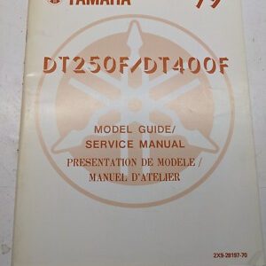 Yamaha Model Guide Fr Dt250F Dt400F Service Manual 1979 2X9-28197-70 Oem Dealer