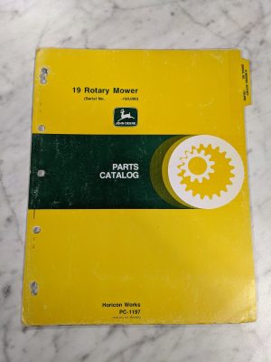 John Deere Service Parts List Catalog Manual 19 Rotary Mower Pm-1197