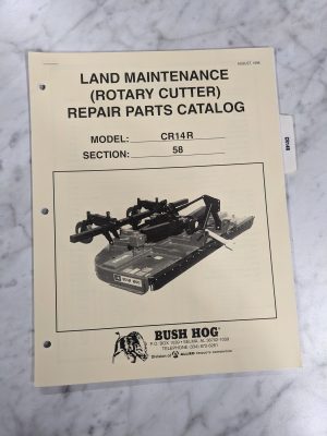 Bush Hog Illustrated Repair Parts List Catalog Manual Cr14R Rotary Cutter 1996