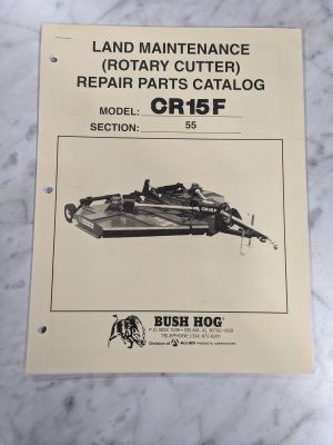 Bush Hog Illustrated Repair Parts List Catalog Manual Cr15F Rotary Cutter 1996