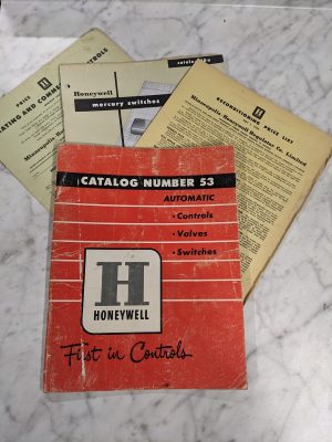 Honeywell Catalog #53 Automatic Controls Valves Switches Price Lists Literature