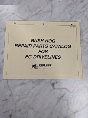 Bush Hog Illustrated Repair Parts List Book Catalog Manual Eg Drivelines 1995