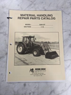 Bush Hog Illustrated Repair Parts List Book Catalog Manual 3226 Qt Loader 1998