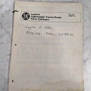 Leyland Lightweight Tractor Range Parts Catalogue Manual Akm 43