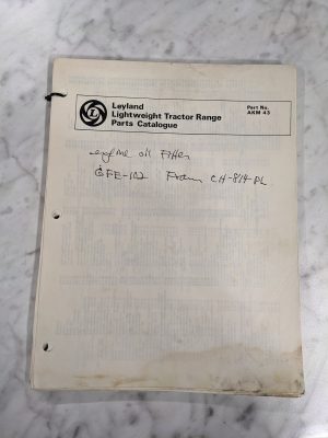 Leyland Lightweight Tractor Range Parts Catalogue Manual Akm 43