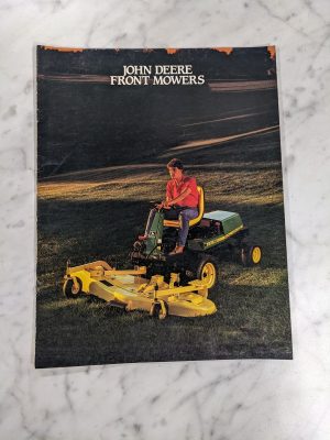 John Deere Jd Full-Line Commercial Front Mowers Literature 1987 Catalog