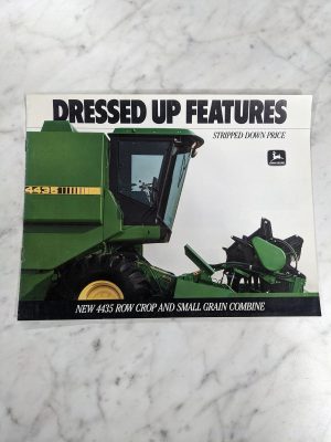 John Deere Jd 4435 Row Crop Grain Combine 1988 Dealer Sales Brochure Catalog
