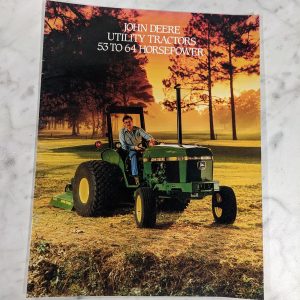 Farm Tractor John Deere Jd 2155 2355 1987 Sales Brochure Catalog Literature