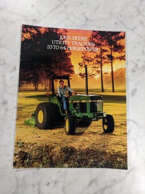 Farm Tractor John Deere Jd 2155 2355 1987 Sales Brochure Catalog Literature