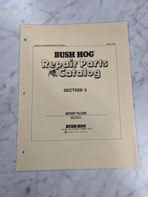 Bush Hog Illustrated Repair Parts List Book Catalog Manual Rotary Tillers 1988 ~
